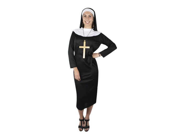 Costume Adulte Femme  "Religieuse Bonne-Soeur" Tu  -Deguisement-