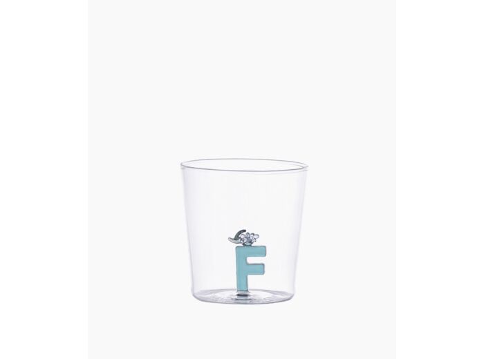 Verre nature alphabet F raisin