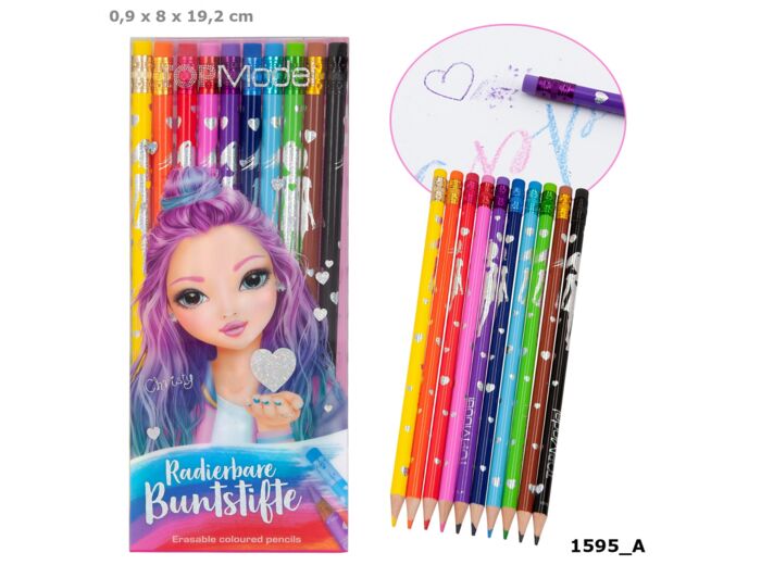 10 Crayons de couleurs Top Model