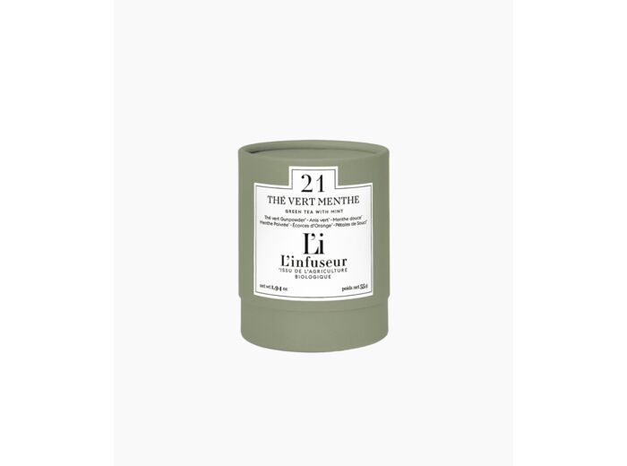 BOITE VRAC THE VERT MENTHE N°21 (BIO) - 55G