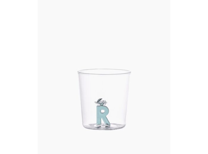 Verre nature alphabet R raisin