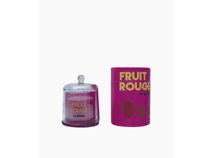 BOUGIE CLOCHE ARTY PM FRUITS ROUGES Ø10.5H13.5 CM