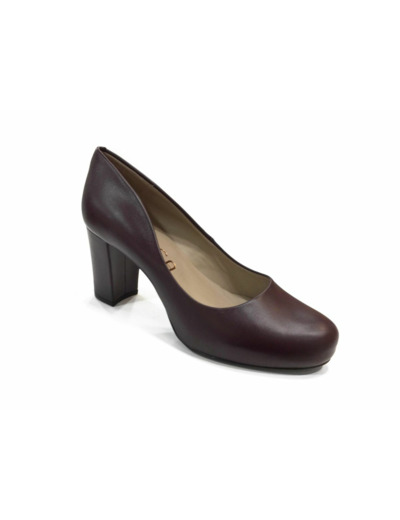 Escarpin talon NUMIS 18 Bordeaux UNISA