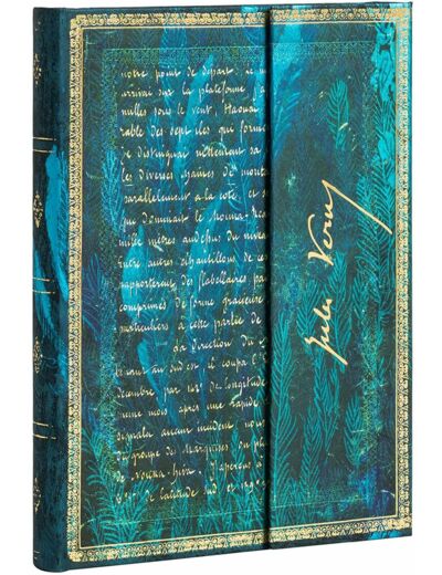 Paperblanks Journal à couverture rigide Verne, Twenty Thousand Leagues | ligné | Midi (130 × 180 mm) Ligné Midi (180 x 130)