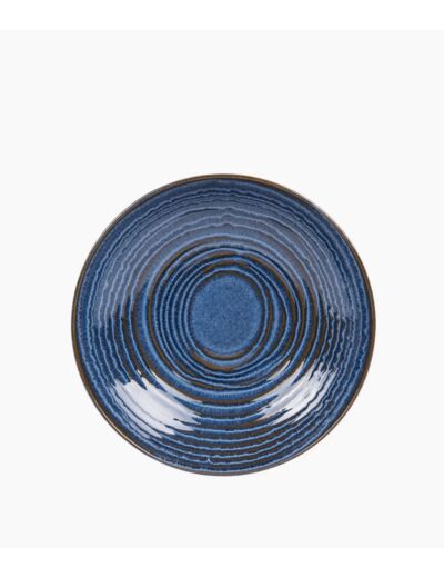 ASSIETTE CALOTTE MOON BLEU - 22CM