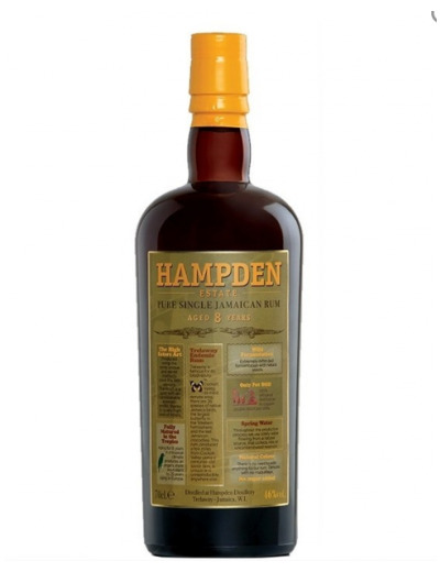 RHUM JAMAIQUE HAMPDEN 8 ANS 46% 70CL