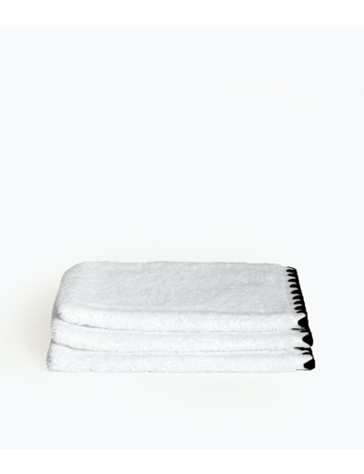 Gant de toilette en Coton 15 x 21 cm - Blanc