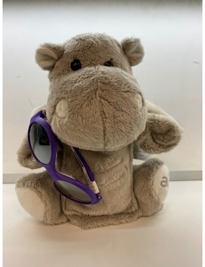 Lunettes solaires bébé et sa peluche étui