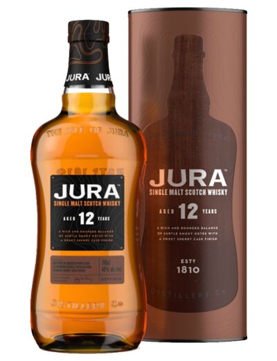 WHISKY ECOSSE HIGHLANDS SINGLE MALT JURA 12 ANS OF 40% 70CL