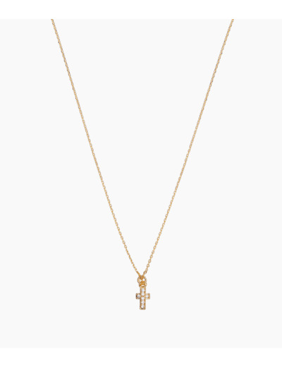 COLLIER CROIX STRASS