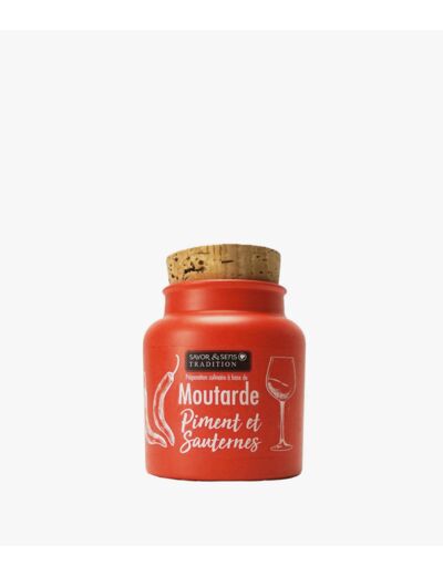 MOUTARDE AU PIMENT D'ESPELETTE 110G