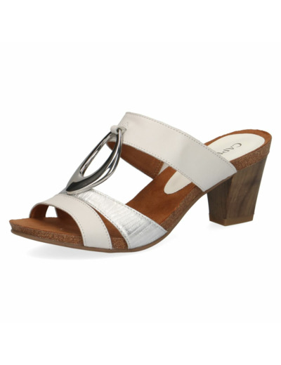 Mule Talon Blanc CAPRICE