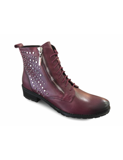 Boots Plates Lacets Bordeaux CAPRICE