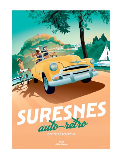 Affiche Suresnes Auto Rétro 2023