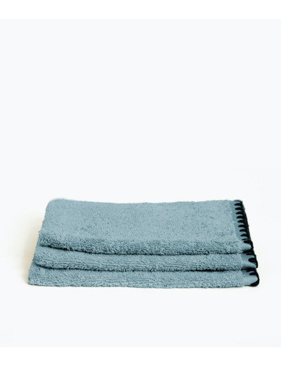 Gant de toilette en Coton 15 x 21 cm - Bleu stone