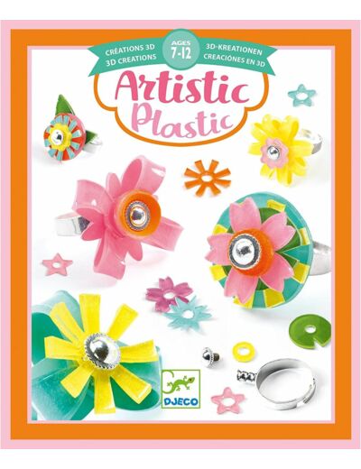 DJECO - Artistic Plastic Collection de bagues Activités créatives (DJ09499)