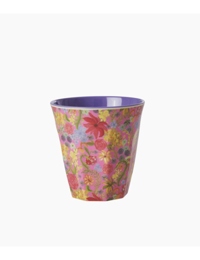 GOBELET MELAMINE 250ML - IMPRIME SUEDOIS FLEURI