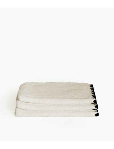 Gant de toilette en Coton 15 x 21 cm - Craie