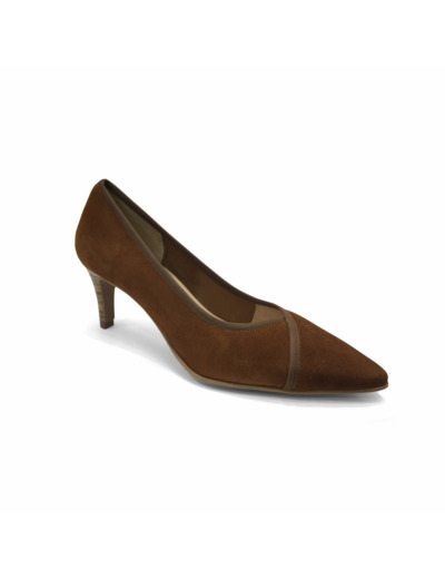 Escarpin talon Camel BRENDA ZARO