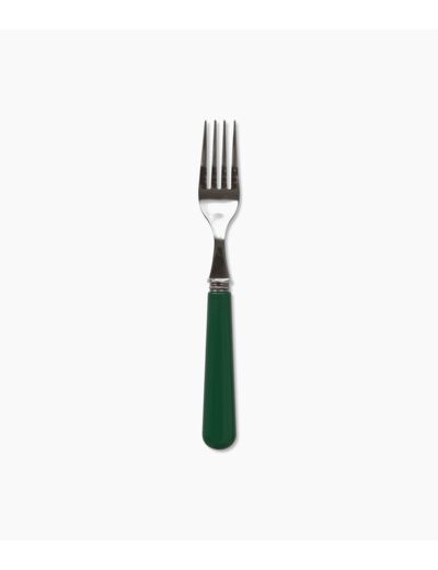 Fourchette Serpette verte en inox