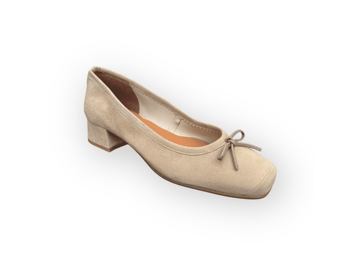 Ballerine petit talon Beige FOLIE'S