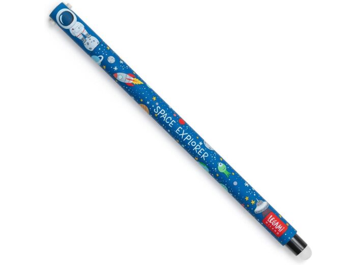 LEGAMI Stylo à encre gel effaçable - encre thermosensible - diamètre de la pointe : 0,7 mm, longueur : 15 cm - encre noire Multicolore (Astronaut) 1 unité (Lot de 1)