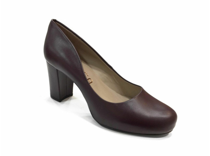 Escarpin talon NUMIS 18 Bordeaux UNISA