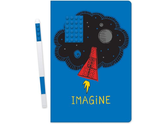 iQ Joy Toy LEGO Notebook with Pen Imagine Stationery Unique,Élégant