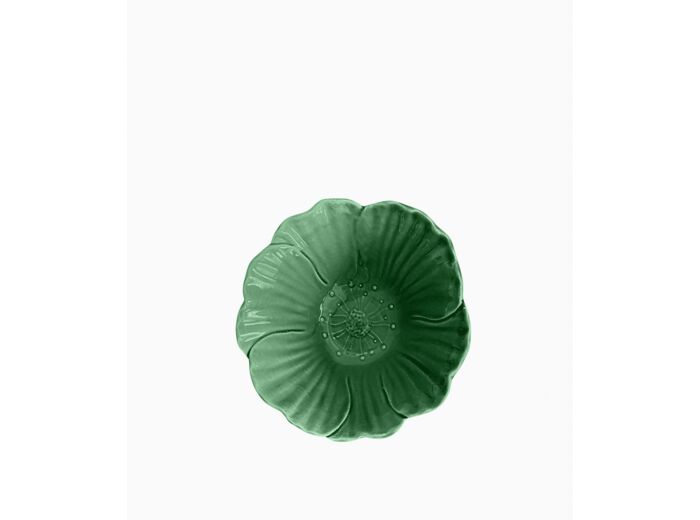 Coupelle Fleur verte Ø15H6CM