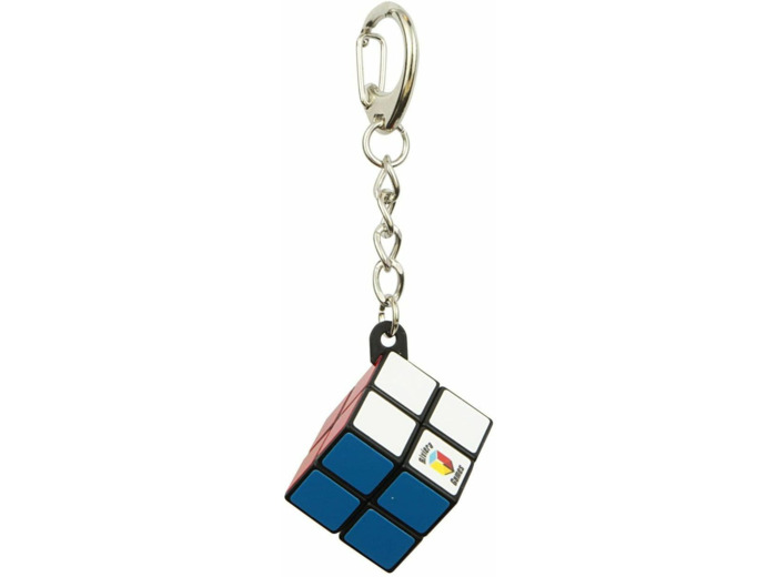 Porte-clés cube simple - Attache Mousqueton