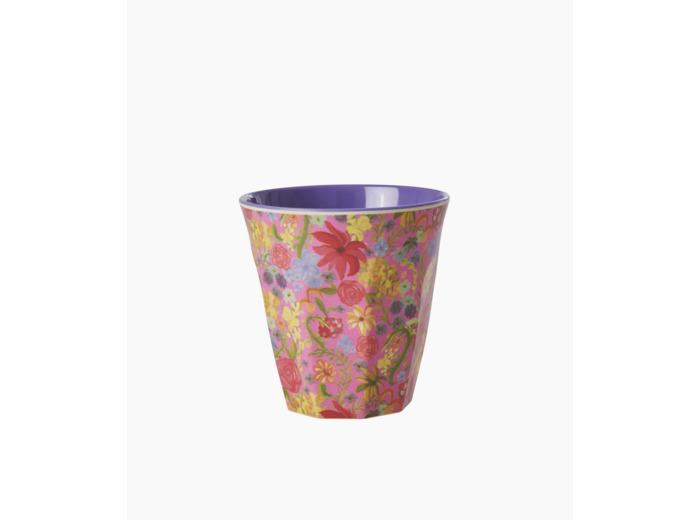 GOBELET MELAMINE 250ML - IMPRIME SUEDOIS FLEURI