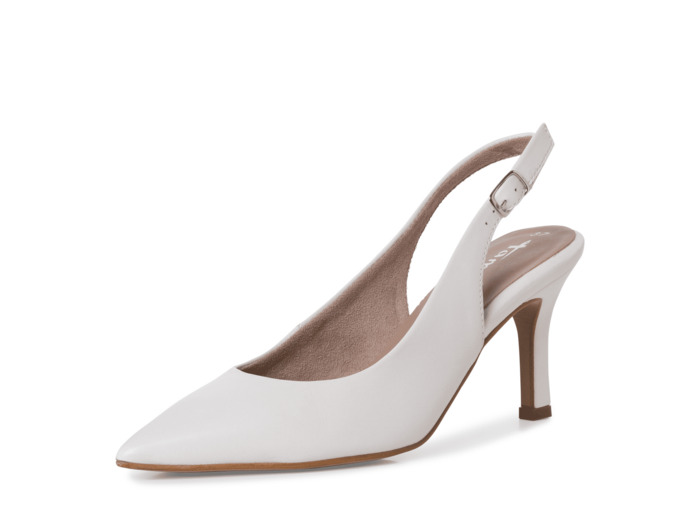 Escarpin Bride Arrière Talon Blanc TAMARIS