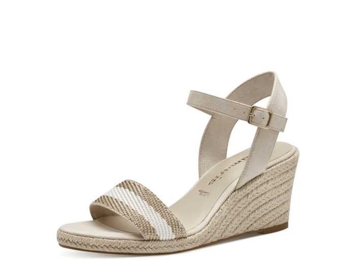 Sandale Talon beige et Or TAMARIS