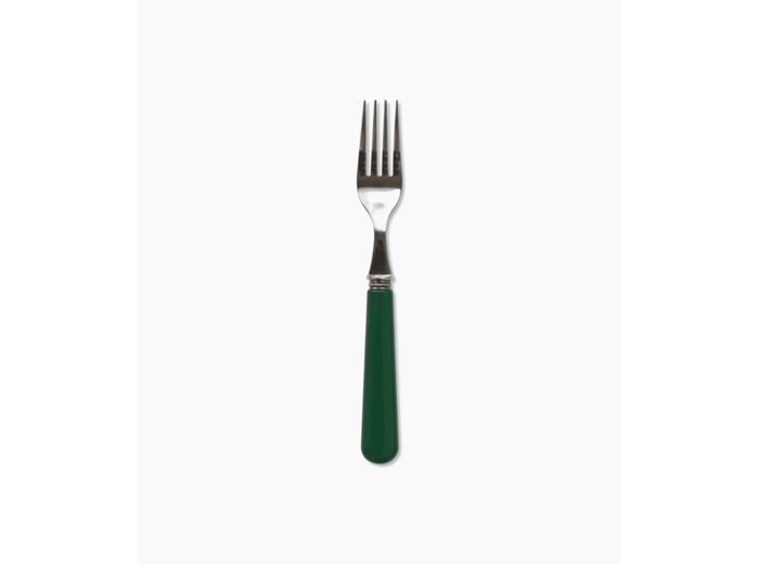 Fourchette Serpette verte en inox