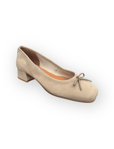 Ballerine petit talon Beige FOLIE'S