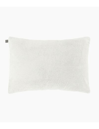 HOUSSE DE COUSSIN EN ÉPONGE - BLANC - 40X60CM