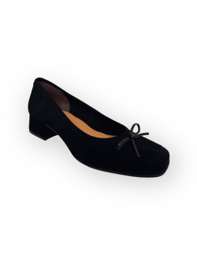 Ballerine petit talon Noir FOLIE'S