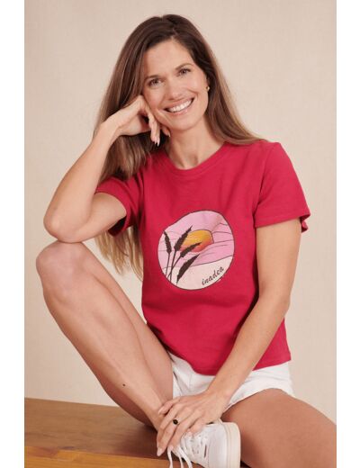 T-Shirt Fuchsia GABRIEL logo Summer