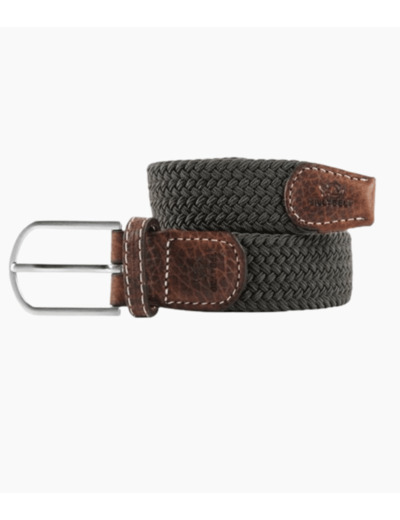 CEINTURE TRESSÉE VERT KAKI TAILLE 1