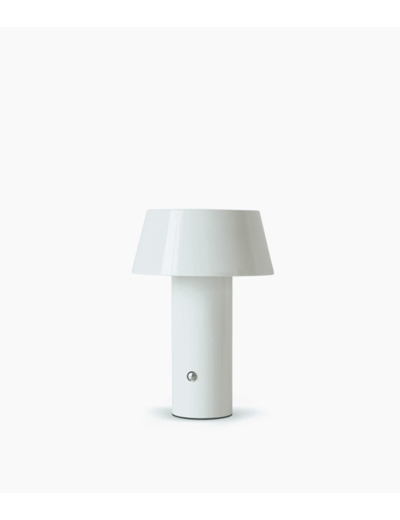 LAMPE DE TABLE SANS FIL MIGNONNE BLANC BRILLANT D14 H20