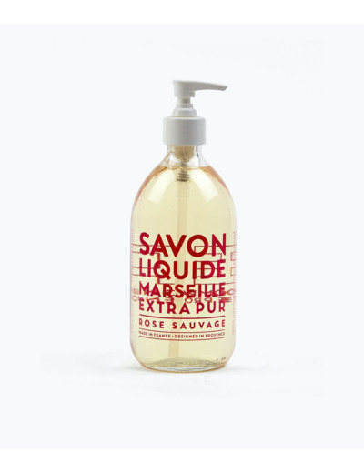 Savon liquide de Marseille 500 mL - Rose sauvage