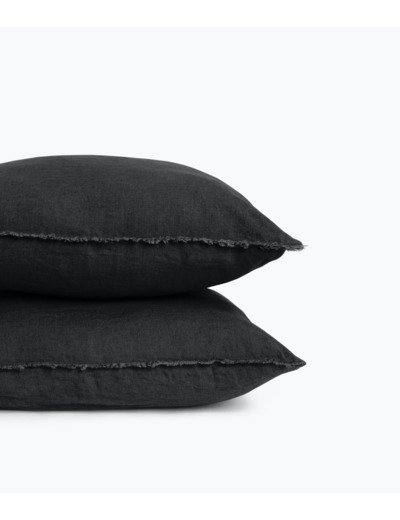 HOUSSE COUSSIN 45*45 NOIR VITI