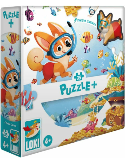 Puzzle+ : LOKI fait de la plongée (35 Pcs)