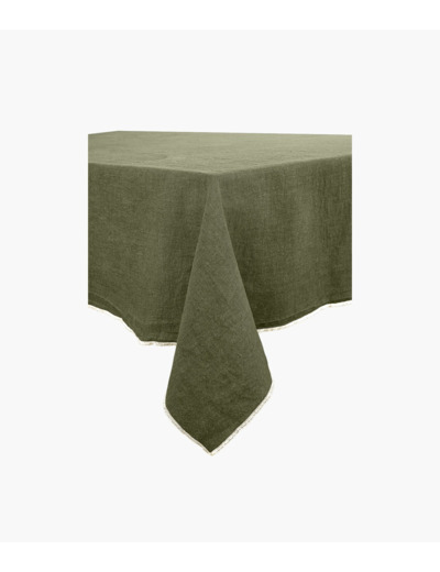 Nappe en lin 160 x 160 cm - Kaki