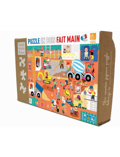 Puzzle en bois - Le Chantier (24p)