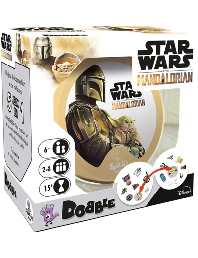 Dobble Star Wars Mandalorian - Asmodee - Jeu de société - Jeu de cartes - Jeu de rapidité et d'observation