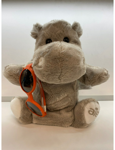 Lunettes solaires bébé et sa peluche étui