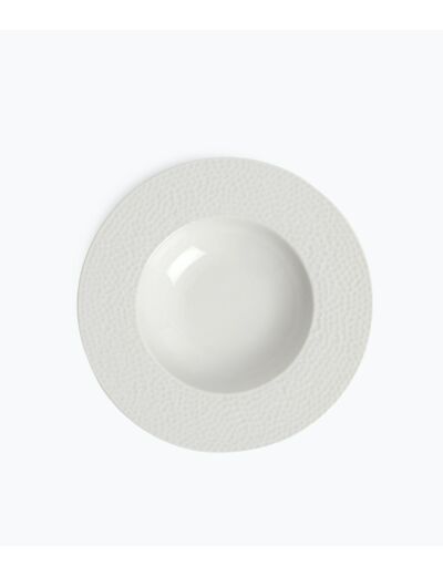 Assiette creuse en Porcelaine blanche