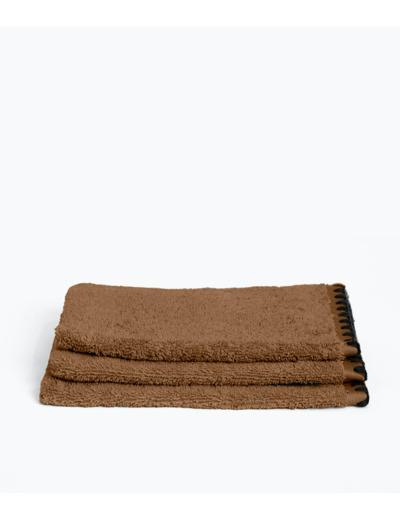 Gant de toilette en Coton 15 x 21 cm - Tabac