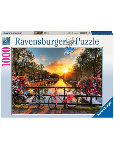 RAVENSBURGER - Puzzle -1000p : Vélos à Amsterdam